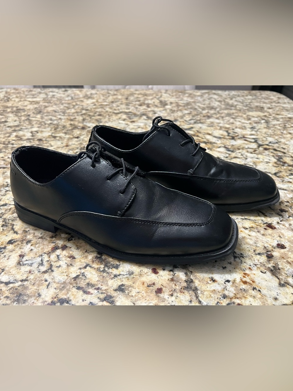 Sonoma Black Boy’s Lace-Up Derby Dress Shoes size 7M